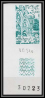 France N°2144 Fédération Des Sociétés Philatéliques Vichy 1981 Coin De Feuille Essai Proof Non Dentelé Imperf **  - Color Proofs 1945-…