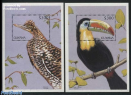 Guyana 1997 Birds 2 S/s, Mint NH, Nature - Birds - Toucans - Guyana (1966-...)