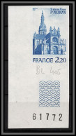 France N°2134 Basilique De Sainte Anne D'Auray (église Church) Essai Proof Non Dentelé Imperf ** MNH Coin De Feuille - Essais De Couleur 1945-…