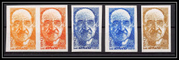 France N°2148 Louis Armand Academicien Lot De 5 Couleurs Différentes Trial Color Proof Non Dentelé Imperf ** MNH  - Color Proofs 1945-…