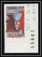 France N°2149 Louis Jouvet (acteur Actor Theatre) Essai Color Proof Non Dentelé Imperf ** MNH Coin De Feuille - Farbtests 1945-…