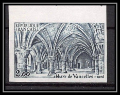 France N°2160 Abbaye De Vaucelle église Church Nord Essai (trial Color Proof) Non Dentelé Imperf **  - Color Proofs 1945-…