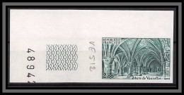 France N°2160 Abbaye De Vaucelle église Church Nord Essai (trial Color Proof) Non Dentelé Imperf ** Coin De Feuille - Color Proofs 1945-…