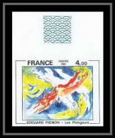 France N°2168 Les Plongeurs De Pignon Tableau (Painting) Non Dentelé ** MNH (Imperf) Bord De Feuille - 1981-1990