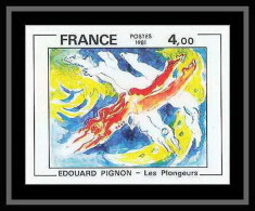 France N°2168 Les Plongeurs De Pignon Tableau (Painting) Non Dentelé ** MNH (Imperf) - 1981-1990