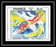 France N°2168 Les Plongeurs De Pignon Tableau (Painting) Non Dentelé ** MNH (Imperf) - Moderne