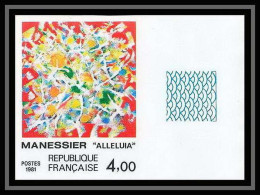 France N°2169 Cote 80 Tableau (Painting) Alléluia Manessier Peintre Non Figuratif Non Dentelé ** MNH (Imperf) - 1981-1990