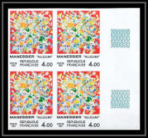 France N°2169 Cote 320 Tableau Painting Alléluia Manessier Peintre Non Figuratif Bloc 4 Non Dentelé ** MNH Imperf - 1981-1990