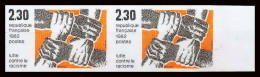 France N°2204 Lutte Contre Le Racisme Racism Paire Non Dentelé ** MNH (Imperf) - 1981-1990