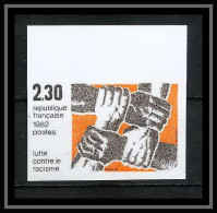 France N°2204 Lutte Contre Le Racisme Racism Non Dentelé ** MNH (Imperf) - 1981-1990