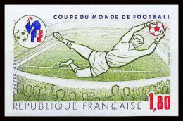 France N°2209 Coupe Du Monde 1982 De Football (soccer) Espana 82 Non Dentelé ** MNH (Imperf) - 1982 – Spain