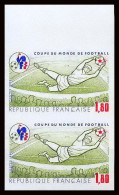 France N°2209 Coupe Du Monde 1982 De Football (soccer) Espana 82 Paire Non Dentelé ** MNH (Imperf) - 1981-1990