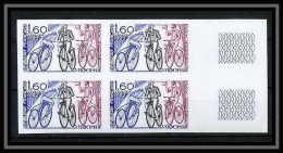 France N°2290 Vélocipède Pierre Et Ernest Michaux Vélo Cycle Cycling Cyclisme Bloc 4 Non Dentelé ** MNH (Imperf) - 1981-1990