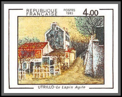 France N°2297 Le Lapin Agile D'Utrillo Tableau (Painting) Non Dentelé ** MNH (Imperf) Cote 80 Euros - 1981-1990