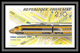 France N°2334 Mise En Service Du TGV Postal 1984 Non Dentelé ** MNH (Imperf)  - 1981-1990