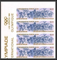France N°2314 Jeux Olympiques (olympic Games) été à Los Angeles 1984 Non Dentelé Imperf ** Bloc 4 Coin De Feuille - 1981-1990
