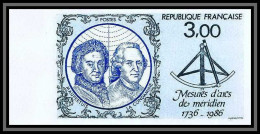 France N°2428 Maupertuis Mathématicien Physicien Astronome Physic Non Dentelé ** MNH (Imperf) Bord De Feuille - 1981-1990