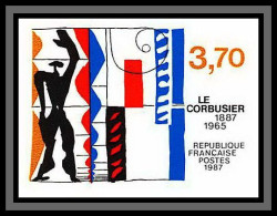 France N°2470 Le Corbusier Architecte Architect 1986 Non Dentelé ** MNH (Imperf) - Autres & Non Classés