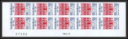 France N°2496 Centenaire De L'institut Pasteur 1987 Non Dentelé ** MNH (Imperf) Bloc 10 Coin De Feuille - 1981-1990