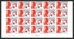 France N°2524 Bicentenaire Revolution Philexfrance 89 Liberté Gandon Non Dentelé ** MNH Imperf Bloc 20 RRR Cote 1000 - 1989-1996 Marianne Du Bicentenaire