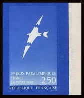 France N°2734 Jeux Paralympiques Tignes 1992 Olympiques Olympic Games Non Dentelé ** MNH (Imperf) - 1991-2000