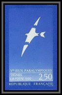 France N°2734 Jeux Paralympiques Tignes 1992 Olympiques Olympic Games Non Dentelé ** MNH (Imperf) Cote 40 - Handicap