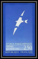 France N°2734 Jeux Paralympiques Tignes 1992 Olympiques Olympic Games Non Dentelé ** MNH (Imperf) Cote 40 - Hiver 1992: Albertville