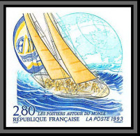 France N°2831 Whitbread Round The World Race Volvo Race Voile Sailing 1993 Non Dentelé ** MNH (Imperf) - 1991-2000