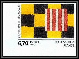 France N°2858 Sean Scully Usa Matisse Tableau (Painting) 1994 Non Dentelé ** MNH (Imperf) Coin De Feuille - 1991-2000