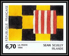 France N°2858 Sean Scully Usa Matisse Tableau (Painting) 1994 Non Dentelé ** MNH (Imperf) Cote 60 - Moderne