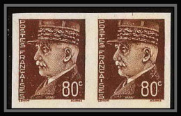 France N°512 Marechal Petain Paire Non Dentelé ** MNH (Imperf)  - 1941-1950