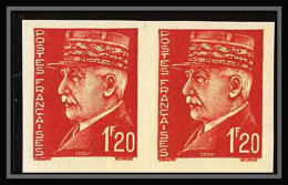 France N°515 Marechal Petain Paire Non Dentelé ** MNH (Imperf)  - 1941-1950