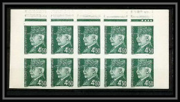 France N°521 B Pétain Bloc De 10 Non Dentelé ** MNH (Imperf) - 1941-1950