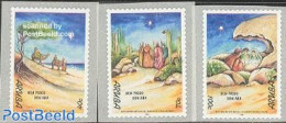 Aruba 1999 Christmas 3v S-a, Mint NH, Nature - Religion - Camels - Christmas - Christmas