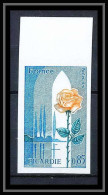 France N°1847 Région Picardie Fleurs (flowers) Rose Non Dentelé ** MNH (Imperf) - 1971-1980