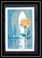 France N°1847 Région Picardie Fleurs (flowers) Rose Non Dentelé ** MNH (Imperf) - Rosen