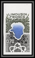 France N°1865 Région Limousin 1976 Non Dentelé Imperf ** MNH Bord De Feuille - 1971-1980