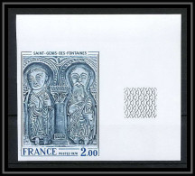 France N°1867 Tableau (Painting) église St-Genis-des-Fontaines Pyrénées Church Non Dentelé ** MNH Imperf Coin De Feuille - 1971-1980