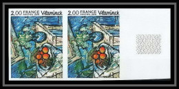 France N°1901 Tableau (Painting) Nature Morte Vlamink Non Dentelé ** MNH (Imperf) Paire - 1971-1980