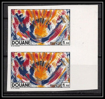 France N°1912 Douane 1976 Customs Paire Non Dentelé ** MNH (Imperf)  - 1971-1980