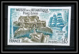 France N°1913 Port-Louis Morbihan Musée De L'Atlantique Bateau Ship Duchesse Anne Non Dentelé ** MNH (Imperf) - 1971-1980