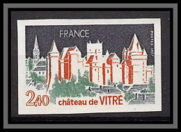 France N°1949 Chateau (castle) De Vitré Bretagne Non Dentelé Imperf ** MNH  - 1971-1980