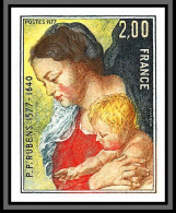 France N°1958 Rubens La Vierge à L'Enfant Non Dentelé ** MNH (Imperf) Tableau (Painting)  - 1971-1980