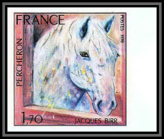 France N°1982 Jacques Birr Percheron Cheval (horse) Tableau Painting Non Dentelé ** MNH (mperf) - 1971-1980