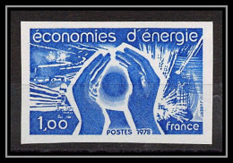 France N°2007 Economies D'énergie Energy 1978 Essai Trial Proof Non Dentelé ** Imperf - Essais De Couleur 1945-…