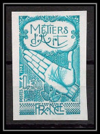 France N°2013 Métiers D'Art (main Hand) 1978 Essai Trial Proof Non Dentelé ** Imperf  - Essais De Couleur 1945-…