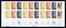 France N°2018 Oiseaux (birds Of Prey) Balbuzard Rapaces Osprey Bloc 20 Trial Color Proof Non Dentelé Imperf ** MNH (1) - Adler & Greifvögel