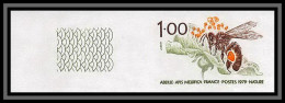 France N°2039 Abeille Insecte (insect) Bee Apis Mellifica Non Dentelé ** MNH (Imperf) - 1971-1980