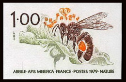 France N°2039 Abeille Insecte (insect) Bee Apis Mellifica Non Dentelé ** MNH (Imperf) - 1971-1980