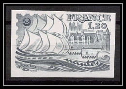 France N°2048 Sociétés Philatéliques Nantes Bateau Bateaux Ship Ships 1978 Essai Trial Proof Non Dentelé ** Imperf - Essais De Couleur 1945-…